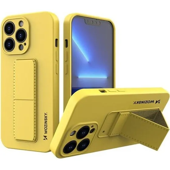 Wozinsky Kickstand Silicone Case til iPhone 13 mini - Gul