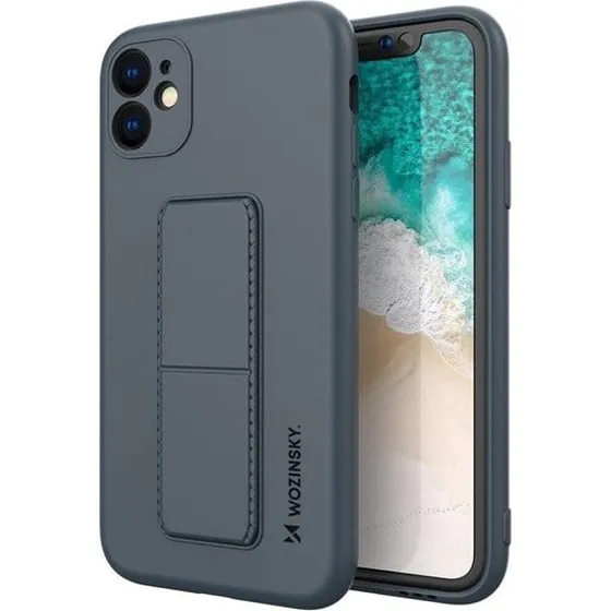 Wozinsky Kickstand Case Silicone til iPhone 11 Pro Max - Navy Blue