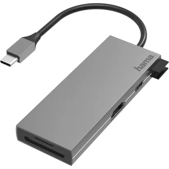 Hama USB-C Multi-hub 6-i-1 med HDMI & SD