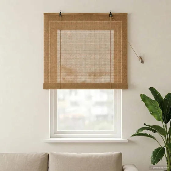 vidaXL Rullegardin Bambus Brun 100 x 160 cm