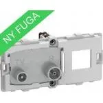 FUGA TD304E TV/R + RJ45 2-modul indsats