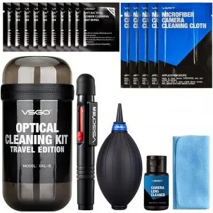 VSGO Optical Cleaning Kit Travel – grå