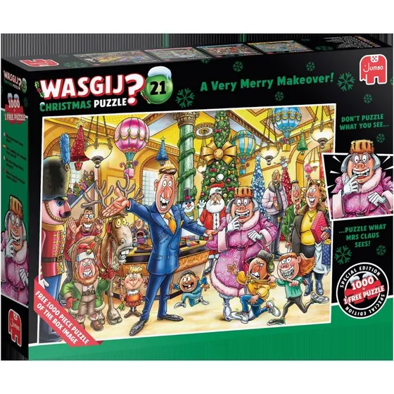 Wasgij Christmas 21 A Very Merry Makeover - 2x1000 brikker