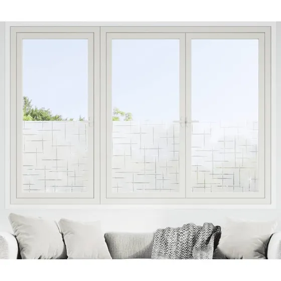 vidaXL Vinduesfolie 4 stk. Stjernemønster Matteret PVC 45 x 500 cm