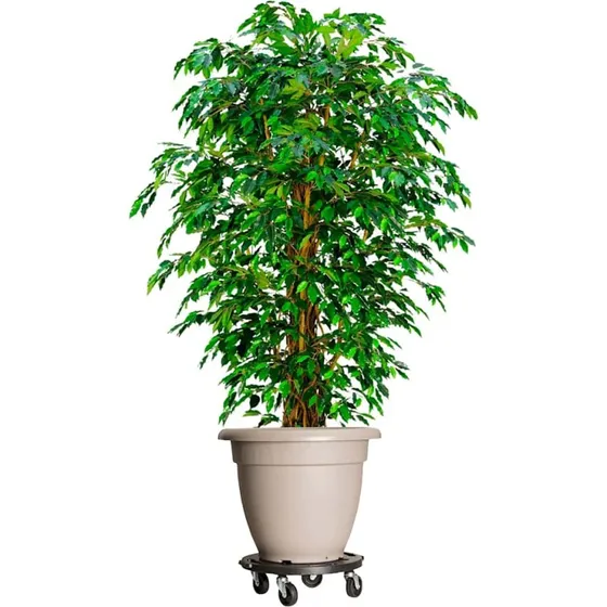vidaXL Plantevogne 3 stk. med hjul, 40 cm, sort