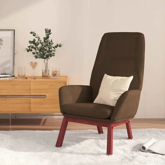 vidaXL Lænestol i stof, Brun