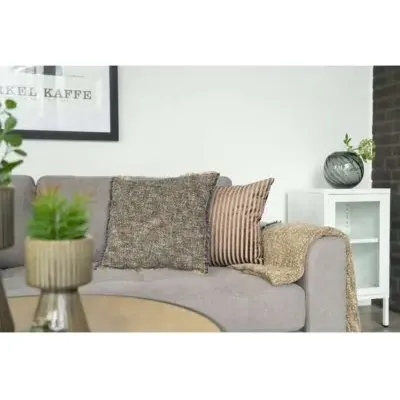 House Nordic Perth pude 45x45 cm beige/brun (viskose/polyester)