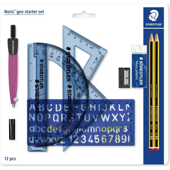 Staedtler Noris Geometrisæt Starter (12 dele) Blå