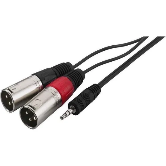 MCA-129P 3.5mm Jack til 2 x XLR han adapterkabel - 1m