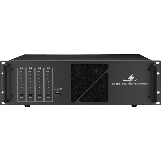 Monacor PA-4240 PA-forstærker 4x240W RMS