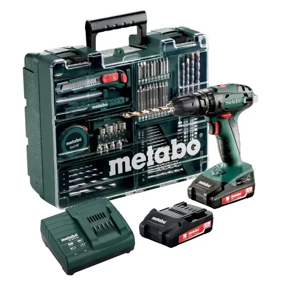 Metabo SB 18 Workshop - Akku-slagboremaskine m. 2x2,0Ah batterier
