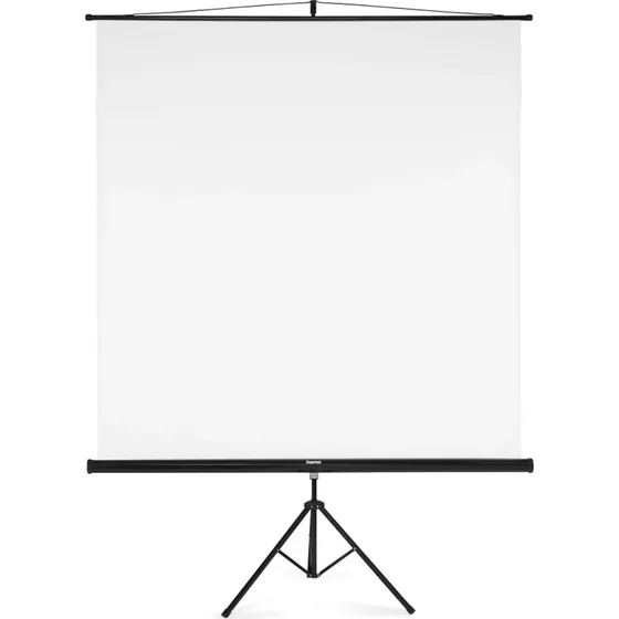 Hama Projektionslærred med stativ – 180x180 cm, bærbar opsætning