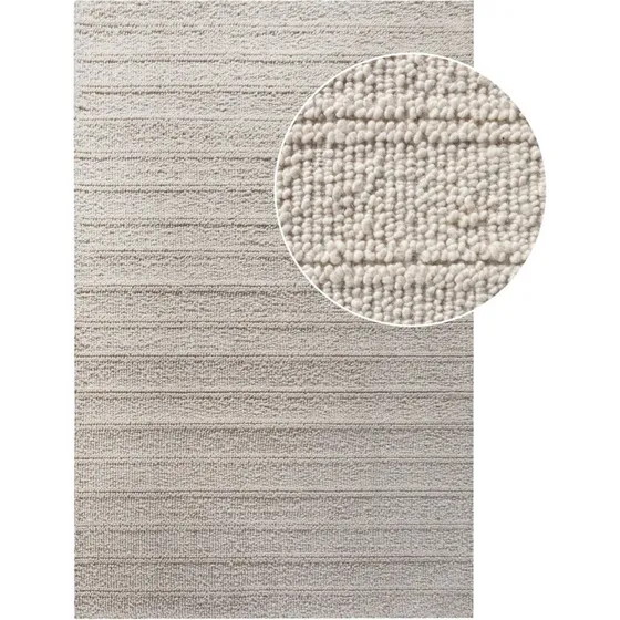 HOUSE NORDIC Dehli håndvævet tæppe 160x230 cm - råhvid