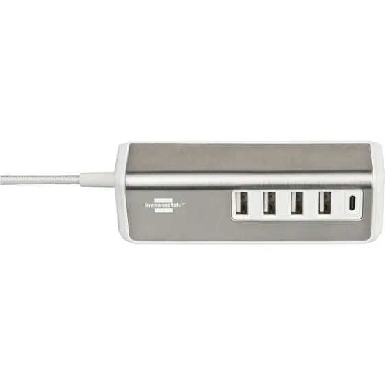 Brennenstuhl Estilo USB Multioplader 4x USB-A + 1x USB-C 1,5m