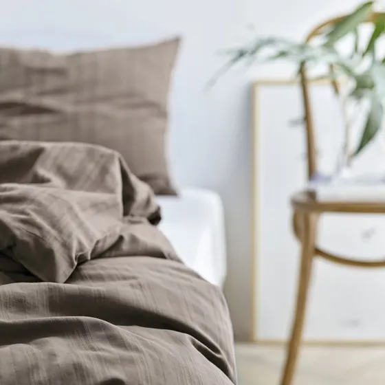 Södahl Noble sengetøj taupe 140x220 cm