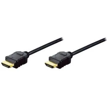 DIGITUS AK-330114-050-S HDMI-kabel med Ethernet, 5 m, Sort