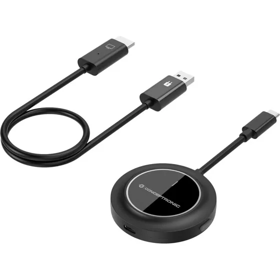 Conceptronic ATHERIC01B Trådløst USB-C til HDMI Displaykit, Sort
