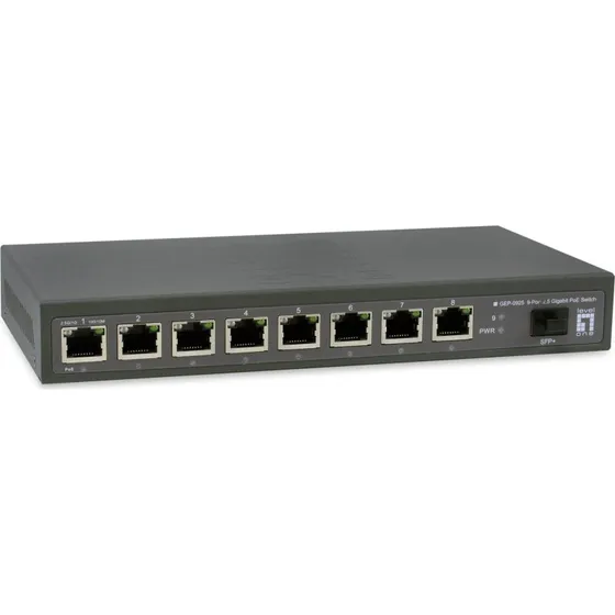 LevelOne GEP-0925 Netværksswitch: 8 x 2,5G PoE + 1 x SFP+