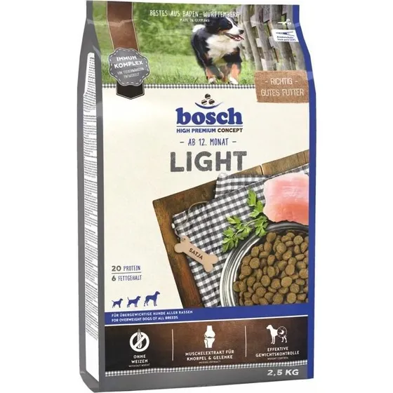Bosch Light tørfoder til voksne hunde med kylling, 2,5 kg