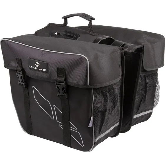 M-Wave Dobbelt Cykeltaske, Sort, 30L