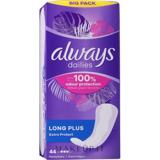 Always Dailies Long Plus Extra trusseindlæg, 44 stk