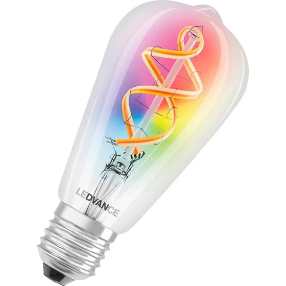 Ledvance Smart+ WiFi E27 Edison Filament 4,5W RGBW 827