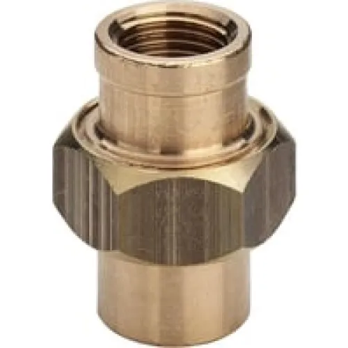 Viega Union muffe-muffe 1/2" rødgods
