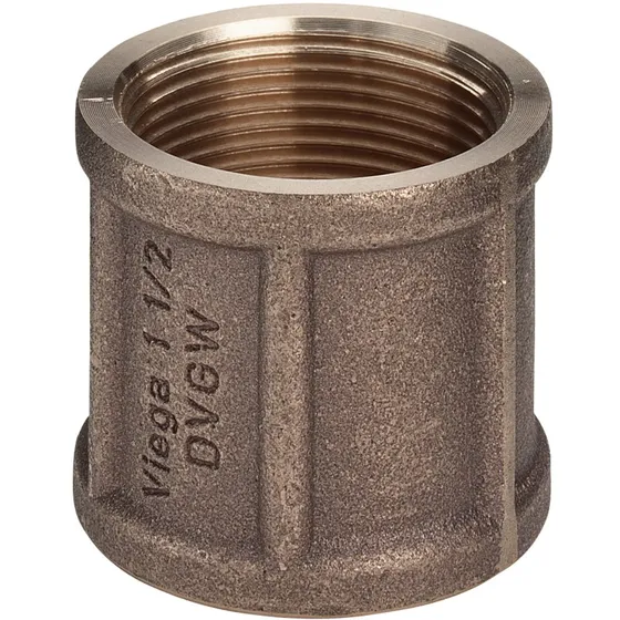2 1/2" Rødgods Silicium Bronze Muffe