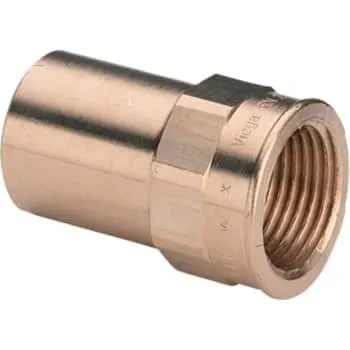 Sanpress Indstiksmuffe 22 mm x 3/4" rødgods