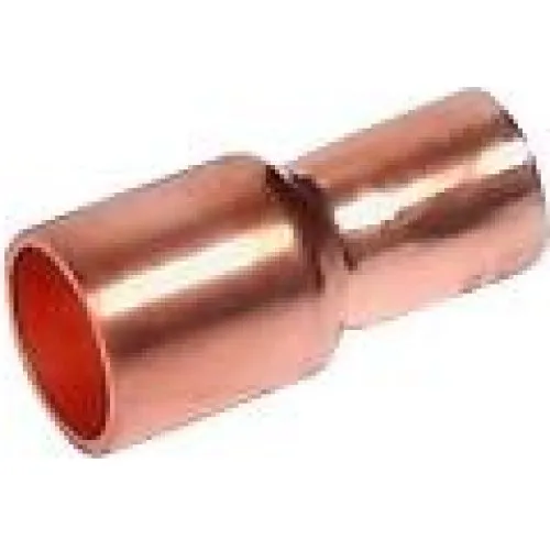 Lodde Reduktionsmuffe 35 x 22 mm i kobber