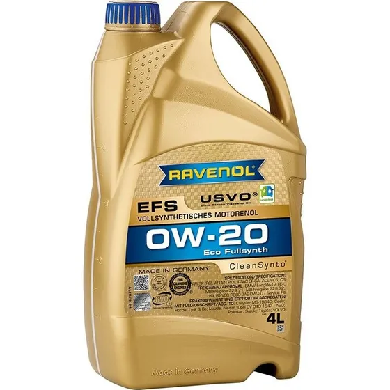 RAVENOL EFS 0W-20 EcoFullSynth Motorolie, 4L