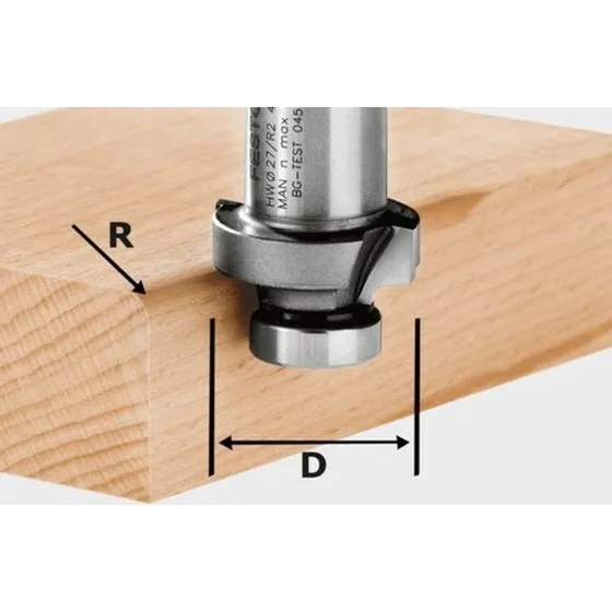 Festool HM R5,00 afrundingsfræser - 5 mm radius