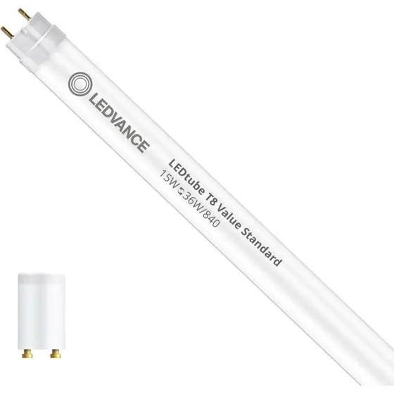 LEDVANCE LED-rør T8 1200 mm 15W 4000K (G13) - EM