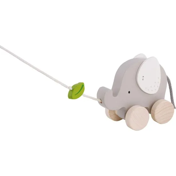 Goki 147239 Trækdyr Elefant med blad