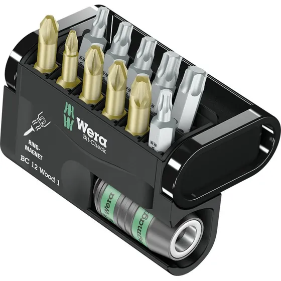 Wera Bit-Check 12 Wood Bitsæt - 12 dele