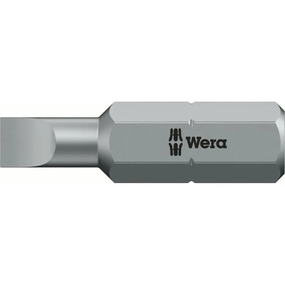 Wera 800/1 Z Bits 0,6 x 4,5 x 25 mm - Slidstærke skruebits