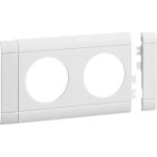 Hager Ecoline Afdækning 80mm RAL 9016 - 2 stik