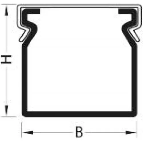 Hager Ledningskanal BA6 65x86 (60080) Opslidset