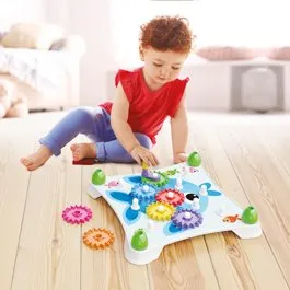 Quercetti Peggy Gears - Tandhjulsspil med dyr (2-6 år)