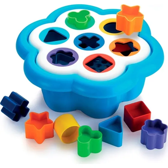 Quercetti Puttekasse - Daisy (7 former, farverige klodser)