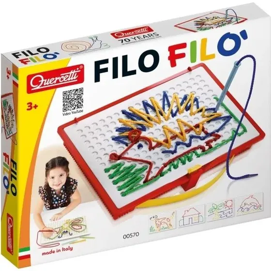 Quercetti Play Creativo Filó snøresæt, fra 3 år