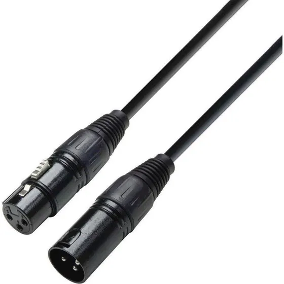 Adam Hall 3 STAR DMF 0300 DMX-kabel XLR han–hun 3 m