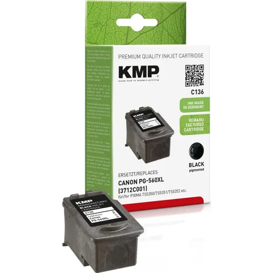 KMP C136 Sort Blæk - XL Kapacitet (400 sider)