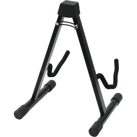 DIMAVERY Foldbart guitarstativ, sort