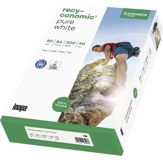 Inapa-tecno Recyconomic Printpapir A4 80 g/m² - 500 ark