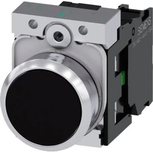 Siemens Sirius Act Trykknap, 22 mm, Sort, Metal