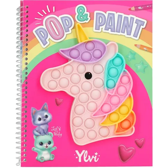 Ylvi Pop & Paint Malebog med Enhjørninger - 36 sider