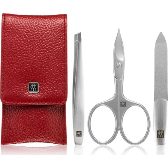 Zwilling Premium rødt manicuresæt