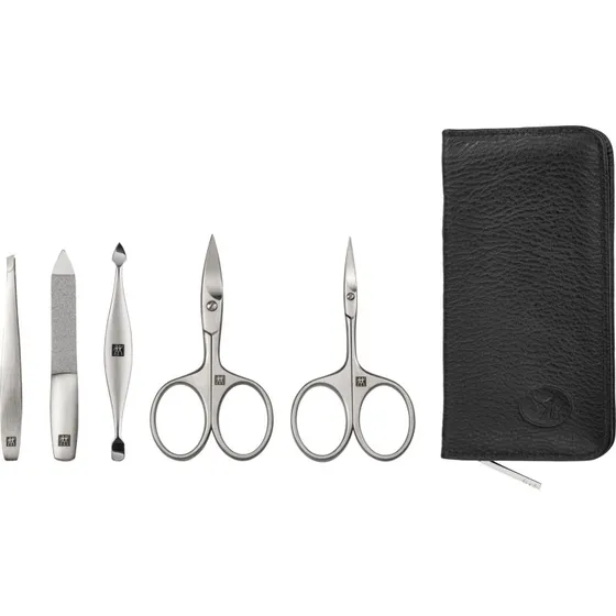 Zwilling TWINOX Manicure Sæt med Zip Case, 5 dele, Sort