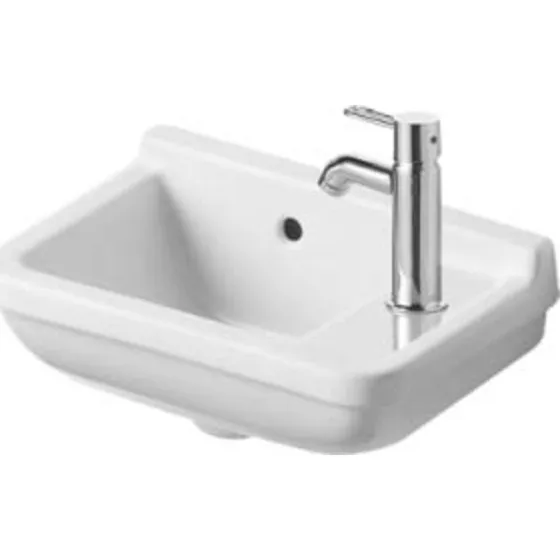 Duravit Starck 3 håndvask, 40x26 cm, hvid, hanehul til højre